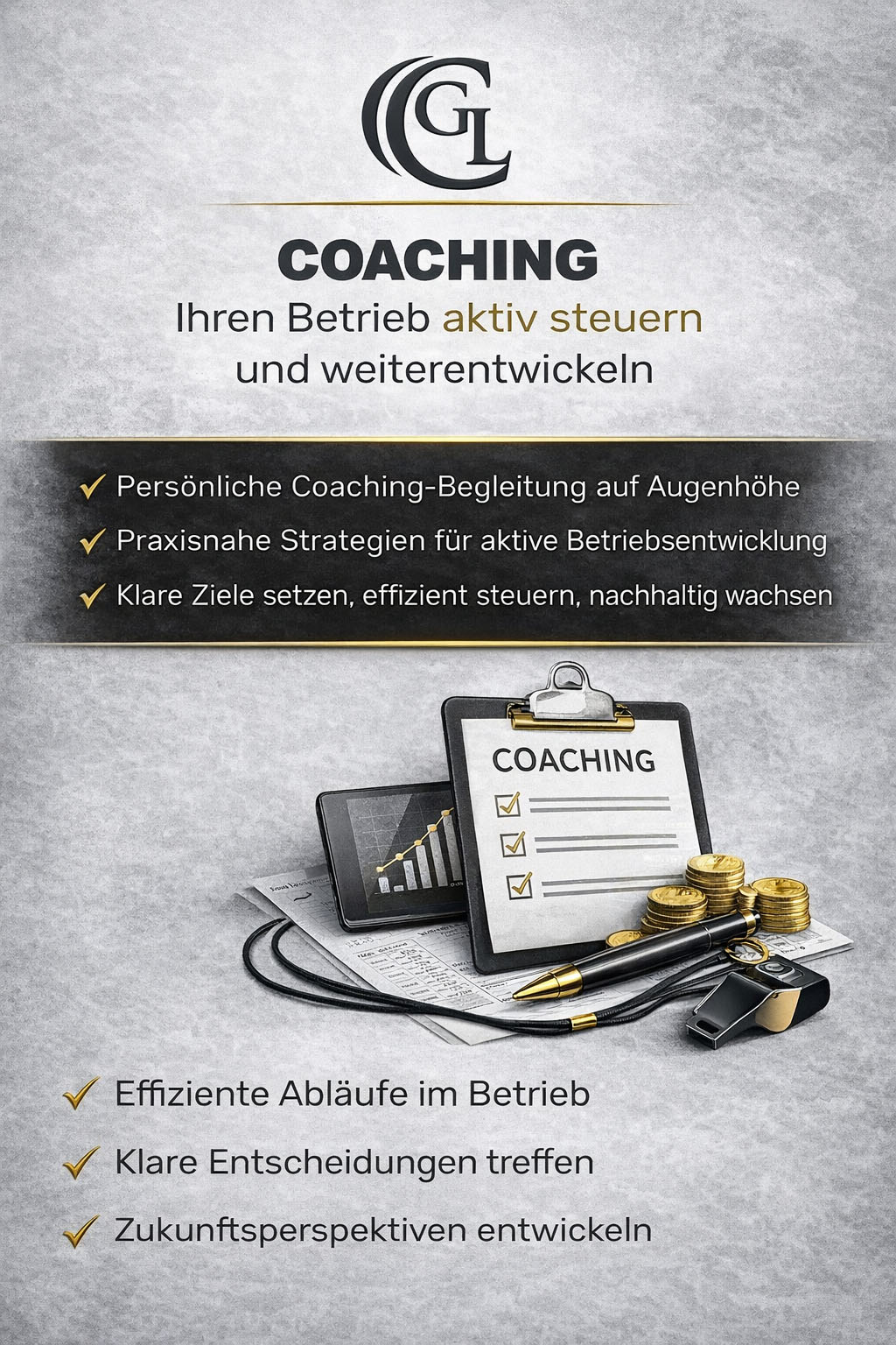 Coaching Ihren Betrieb aktiv steuern und weiterentwickeln